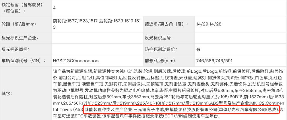 宝马MINI Cooper电动版亮相工信部申报 搭载蜂巢能源三元电池