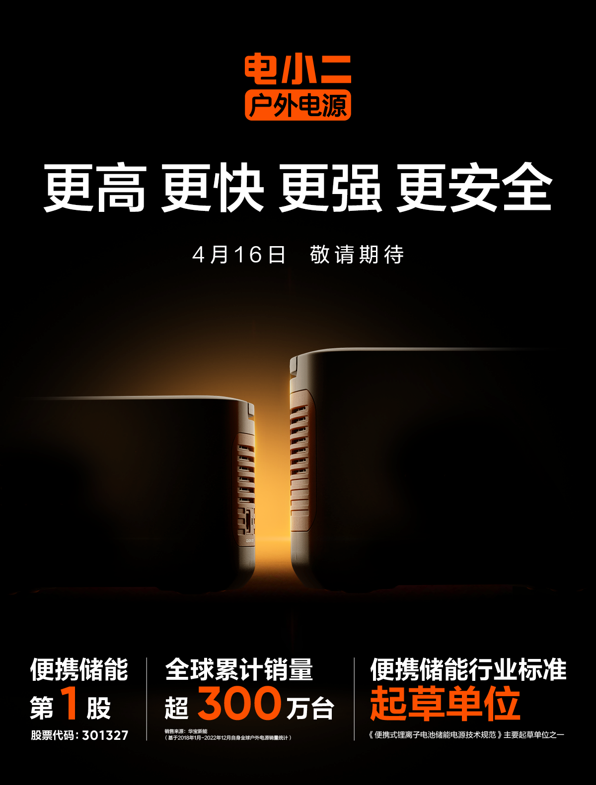 绿电升级，耀世登场 华宝新能即将发布户外用电新品