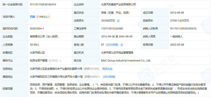 新能源汽车,新材料,北汽产投