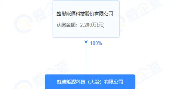 蜂巢能源科技(大冶)有限公司成立 蜂巢能源科技(大冶)有限公司成立