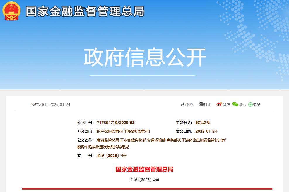我国发布首个新能源车险指导意见 合理降