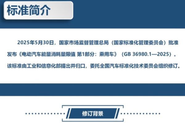 一图读懂 《电动汽车能量消耗量限值 第1部分