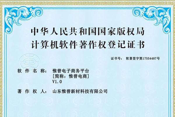 实力彰显！惟普新材自主研发电商平台获国家软
